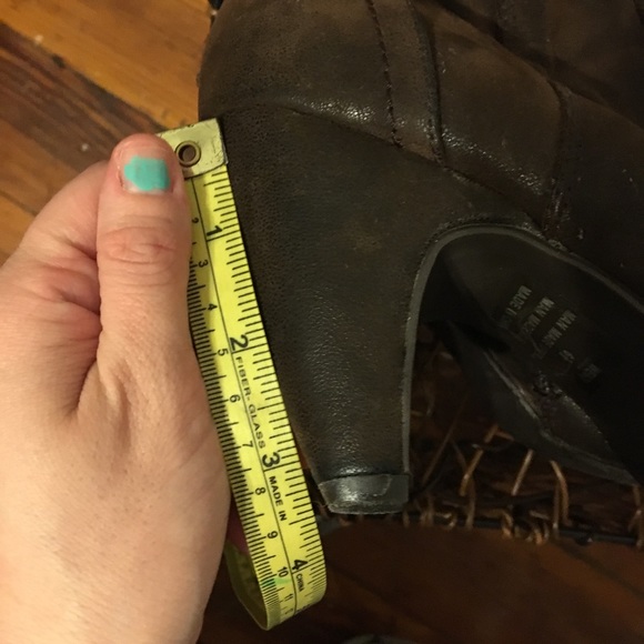 🤑Sale🤑Brown Soft Vegan Leather Slouchy Pirate Boots - Picture 8 of 8